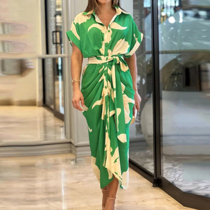 Robe Chemise Imprimée ceinturée