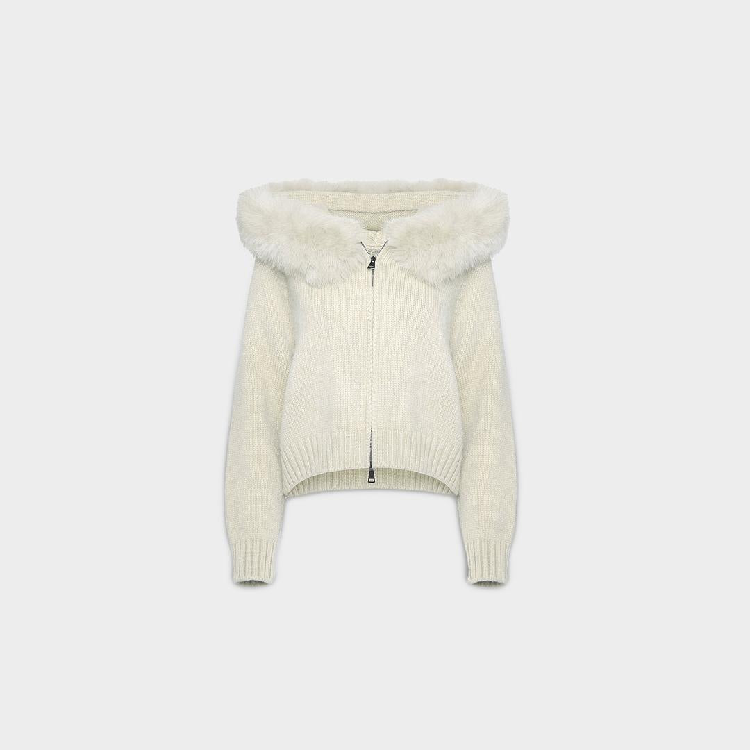 Veste Maille Luxe Bordure Signature