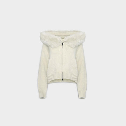 Veste Maille Luxe Bordure Signature